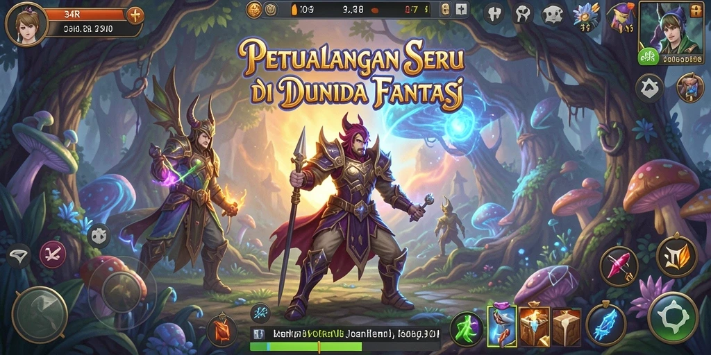 Screenshot utama 34R menampilkan gameplay seru dalam petualangan yang memikat.
