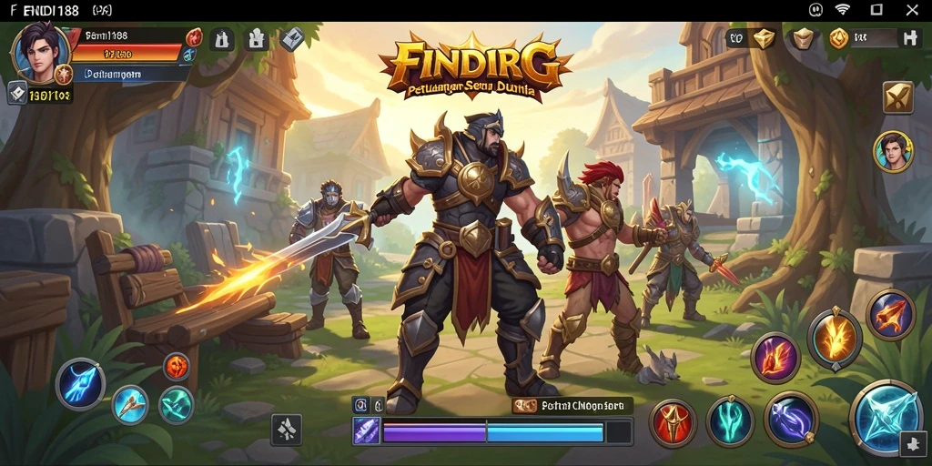 Tampilan seru dari gameplay ARPG FENDI188.