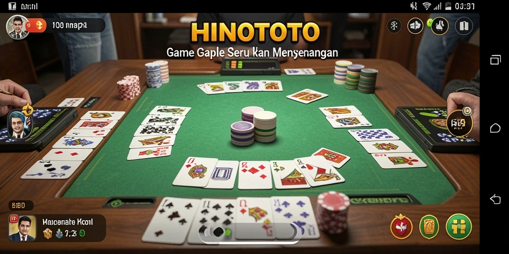 Screenshot gameplay HINOTOTO yang seru dan menantang.
