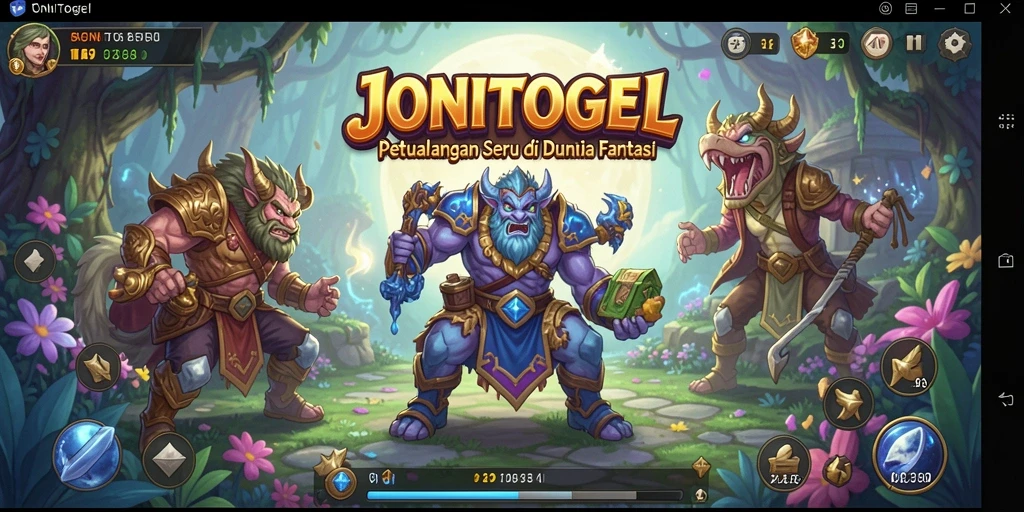 Tampilan gameplay menarik di JONITOGEL dengan tantangan petualangan.