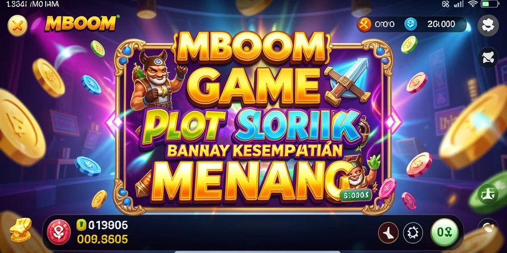 Tampilan gameplay slot yang seru dan menegangkan di MBOOM.
