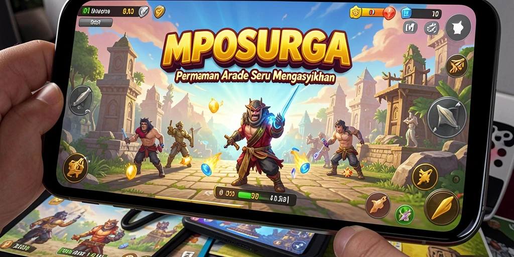 Tampilan gameplay MPOSURGA yang seru dan penuh aksi.