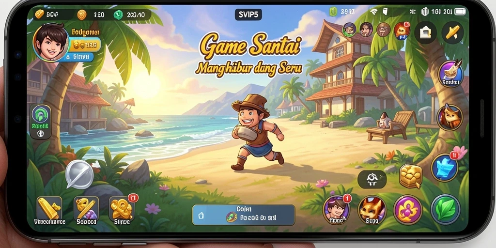 Tangkapan layar gameplay <strong>SVIP5</strong> yang penuh warna dan menyenangkan.